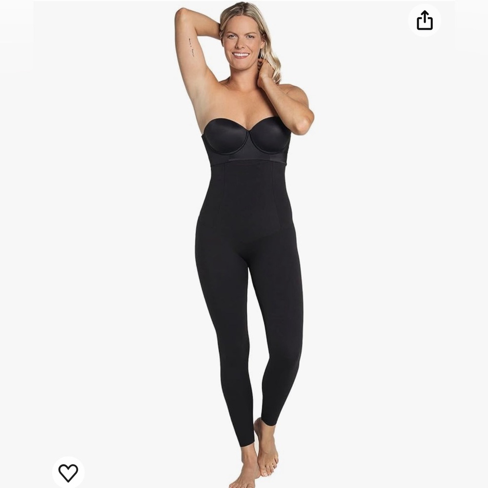 Leonisa High Waisted Tummy Control Leggings Waist Compression Shapewear size 2XL